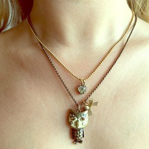 ✨Betsey Johnson✨ Owl charm necklace